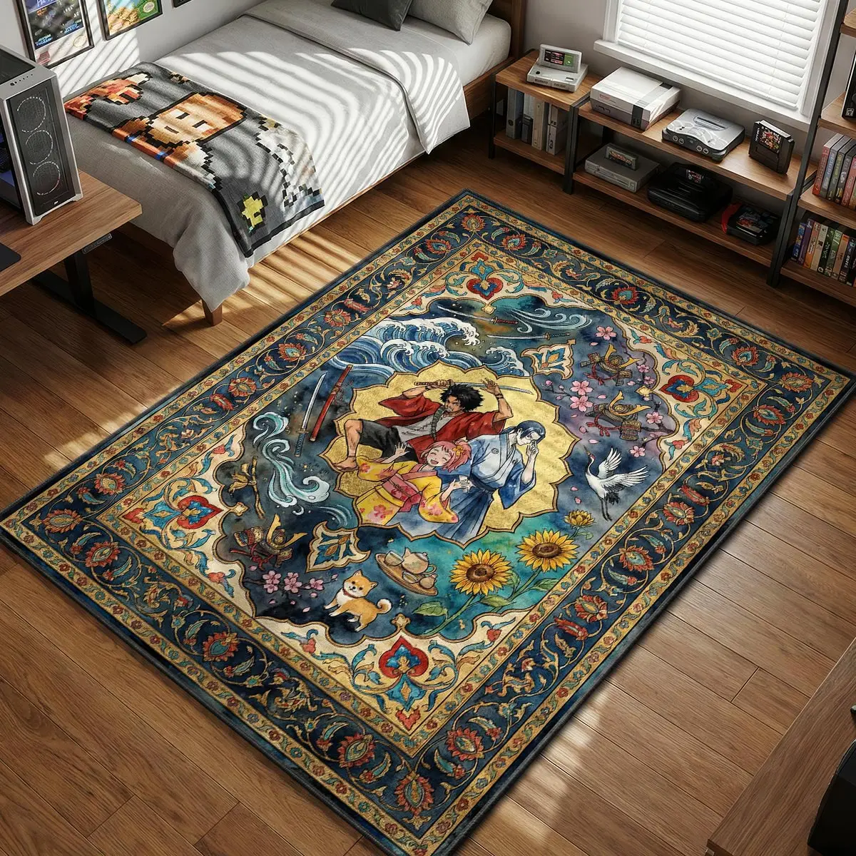 Samurai Champloo Trio Whimsical Rug - Samurai Champloo Chair Mat