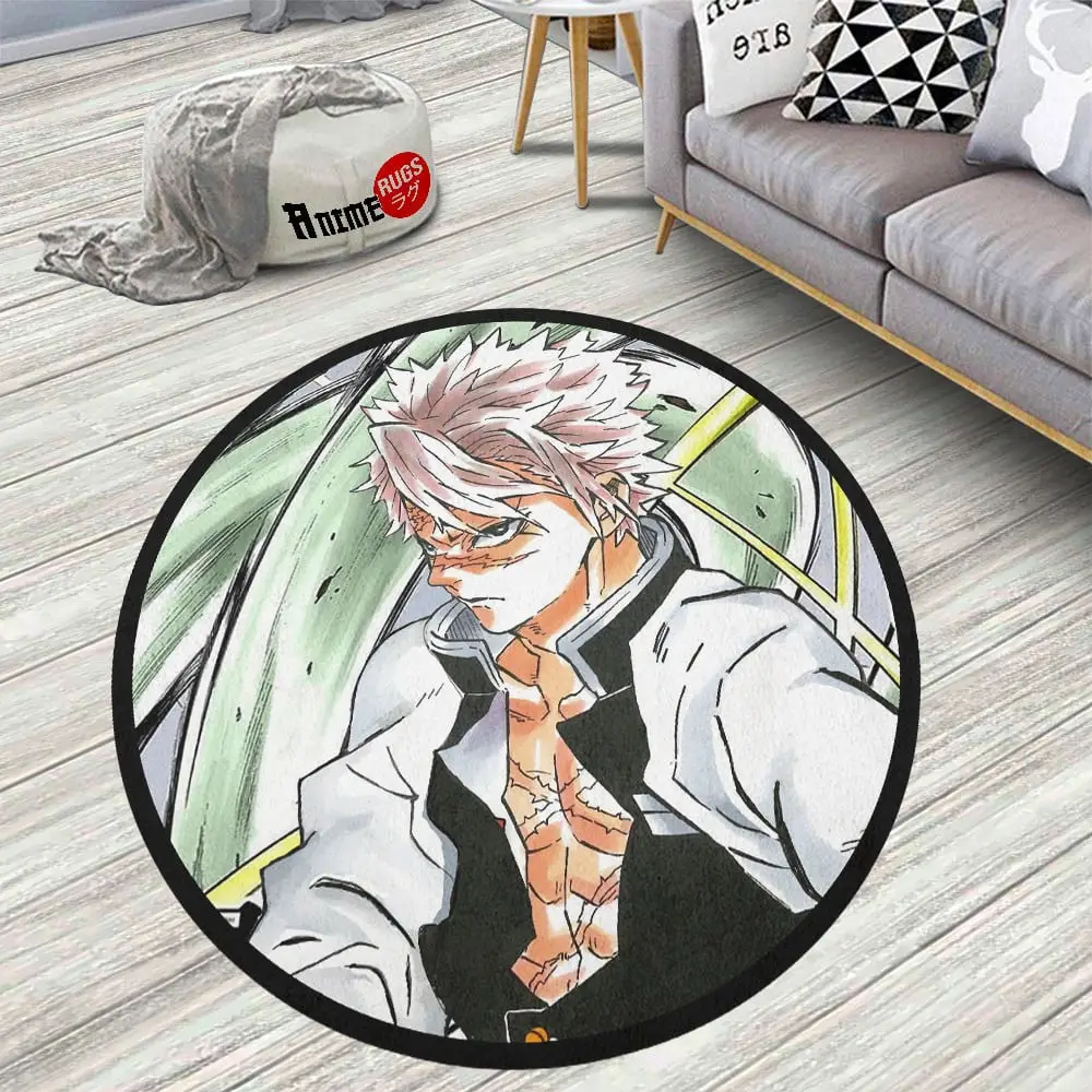 Sanemi Shinazugawa Skid-Proof Round Rug