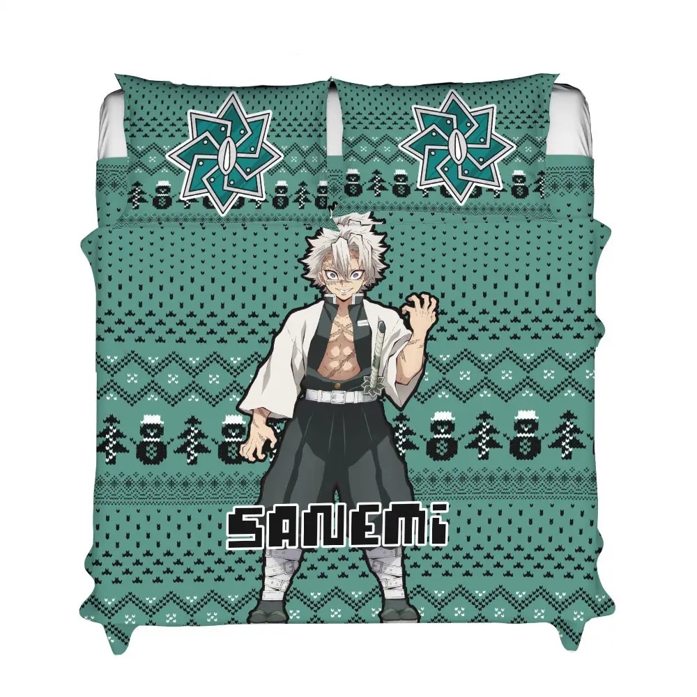 Sanemi Xmas Polyester Duvet Cover Set