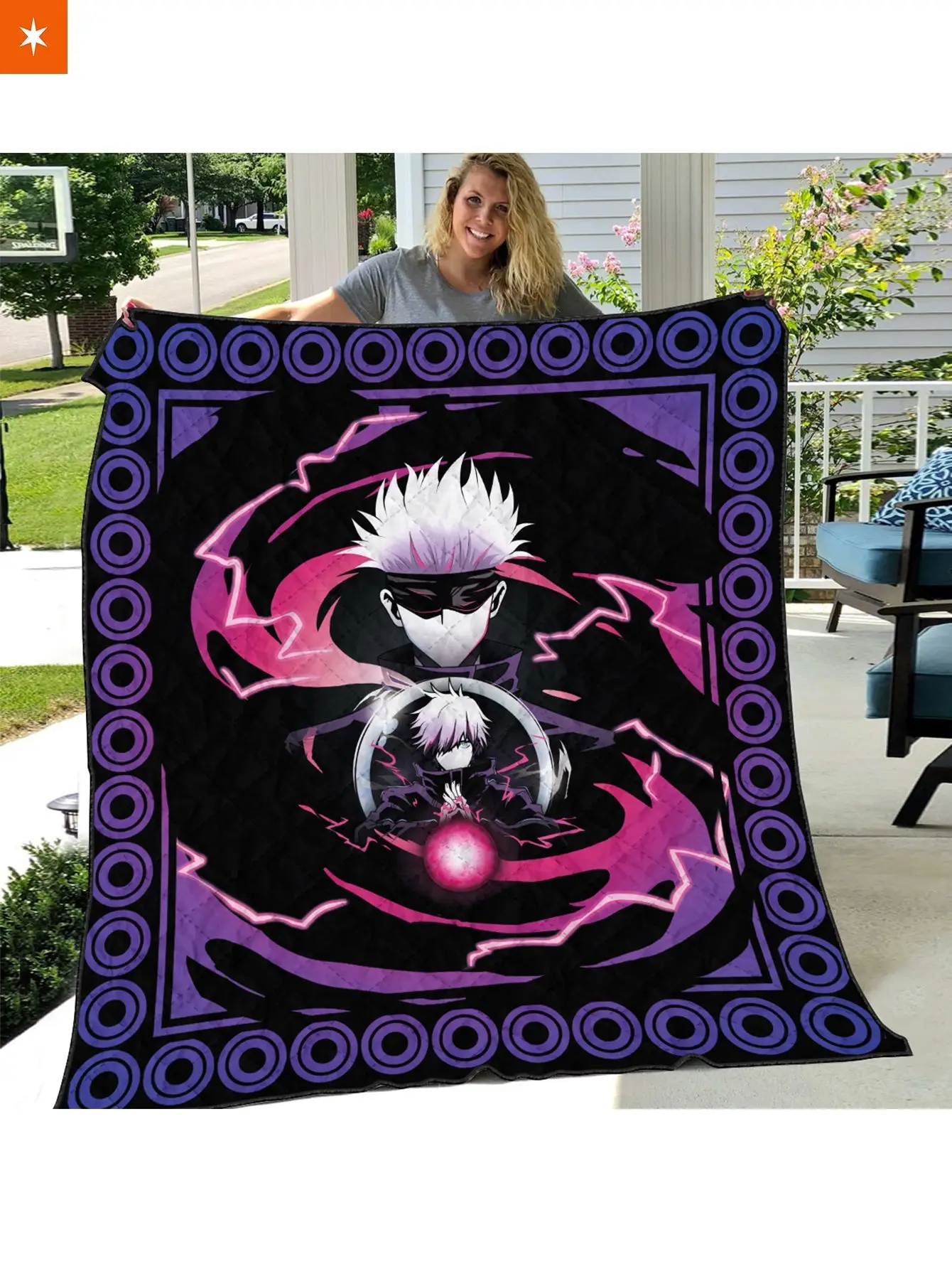 Satoru Gojo Quilt Blanket