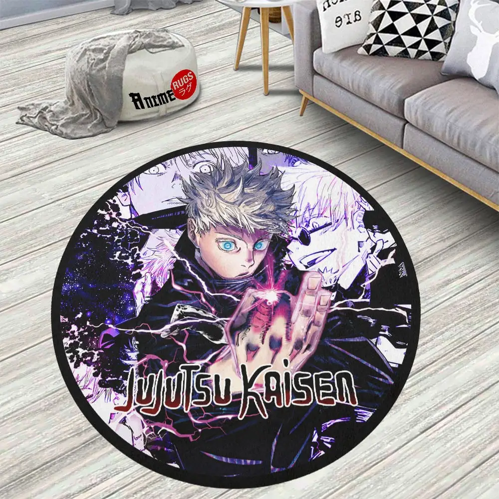 Satoru Gojo Skid-Proof Round Rug