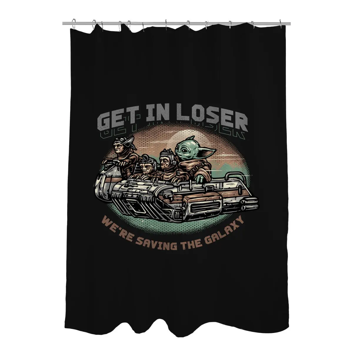 Save The Galaxy Shower Curtains