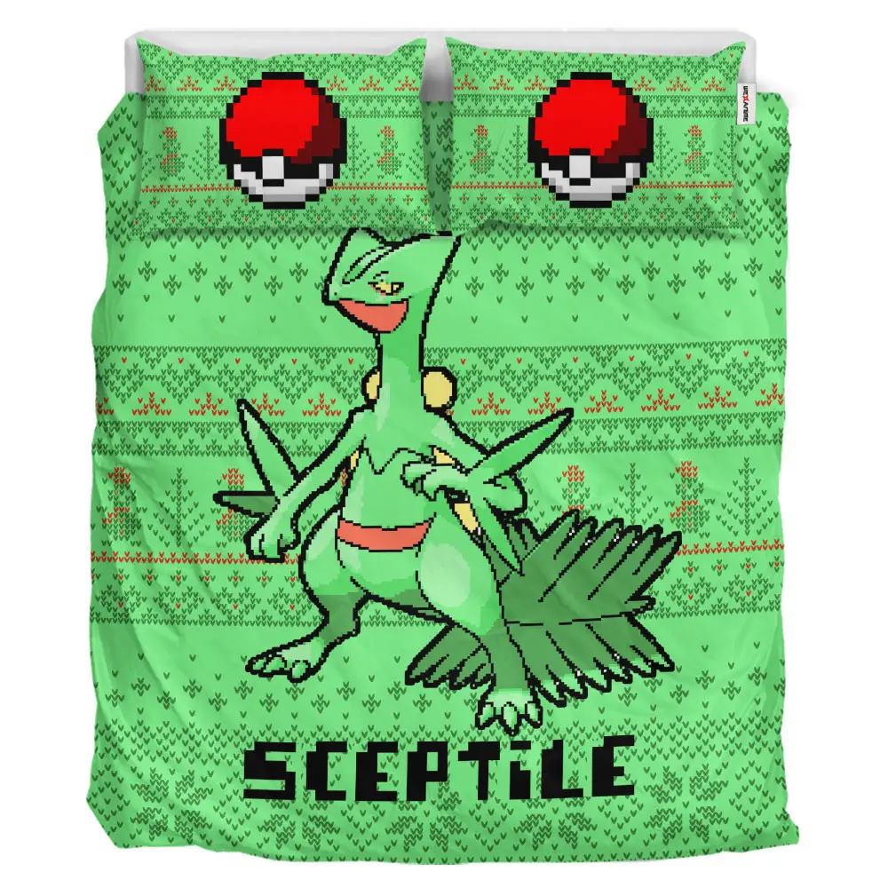 Sceptile Xmas Polyester Duvet Cover Set