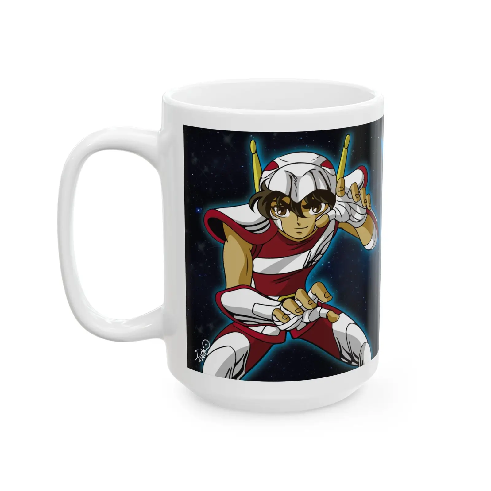 Seiya Ceramic Mug Perfect for Fantasy Anime Lovers