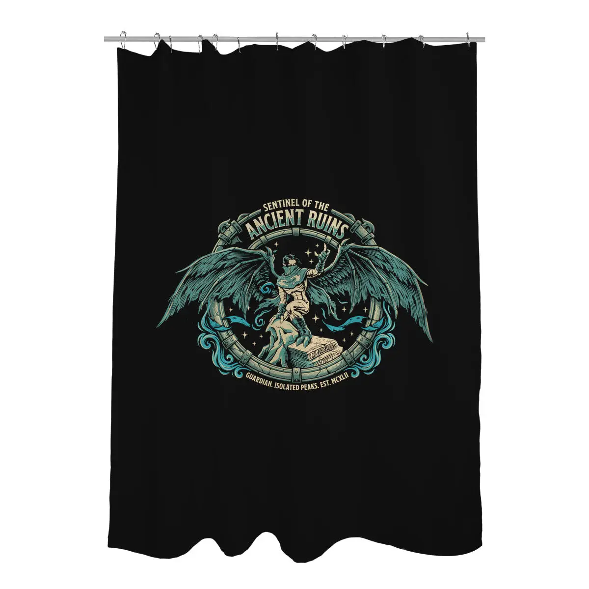 Sentinel Of The Ancient Ruins Shower Curtains