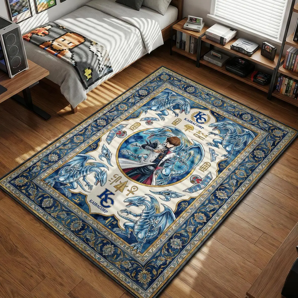 Seto Kaiba Blue-Eyes Summon Rug - Yu-Gi-Oh! Chair Mat