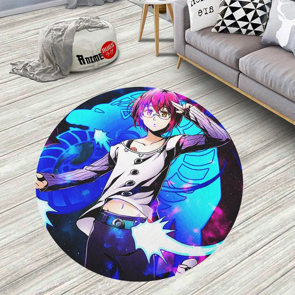 Seven Deadly Sins Symbols Gowther Skid-Proof Round Rug