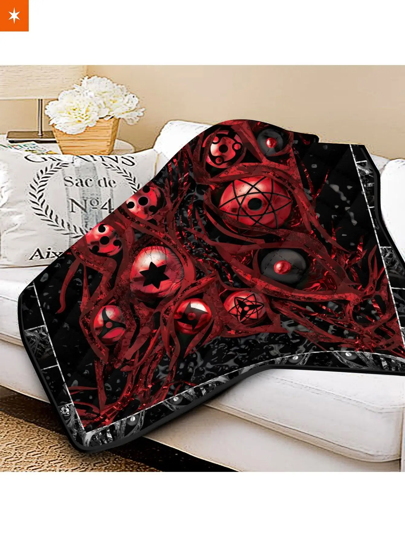 Sharingan Eyes Quilt Blanket