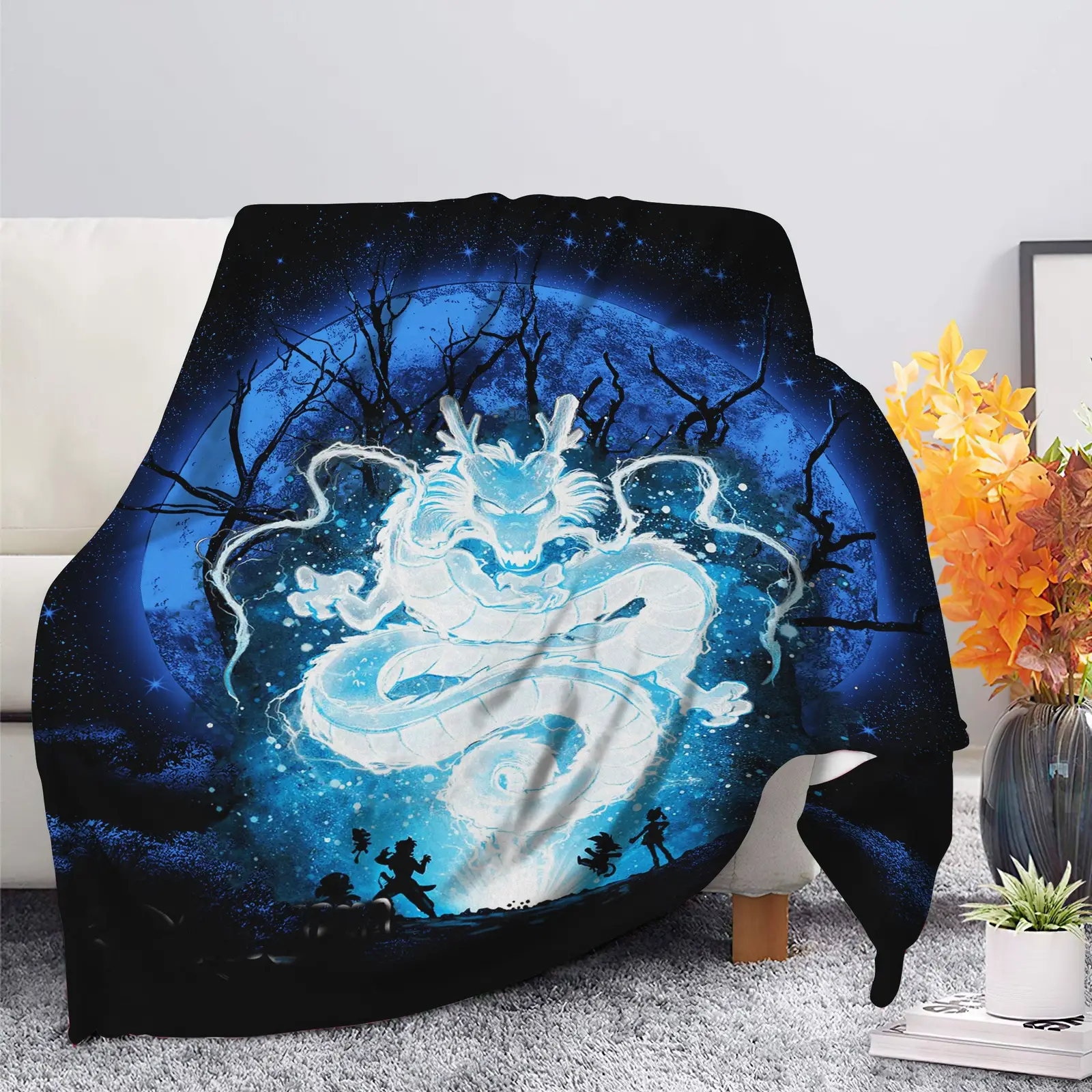 Shenron Dragon Ball Moonlight Blanket