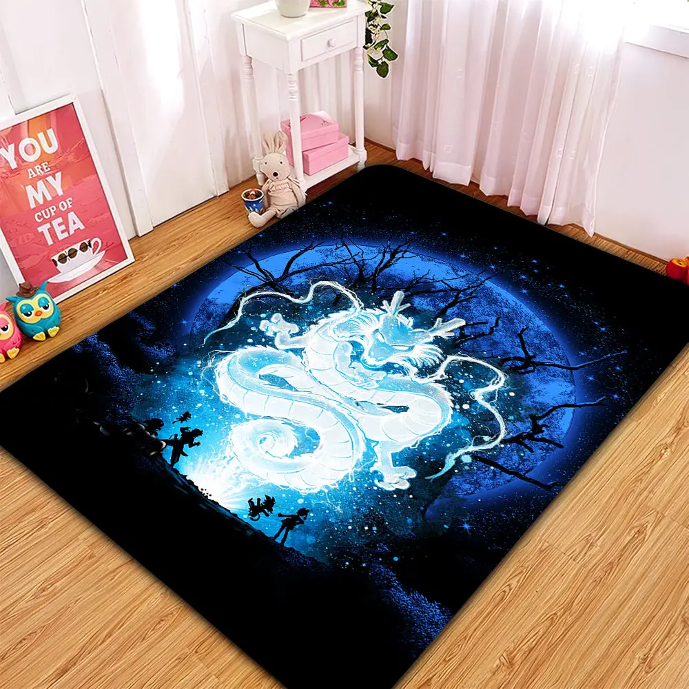 Shenron Dragon Ball Moonlight Rectangular Area Rug
