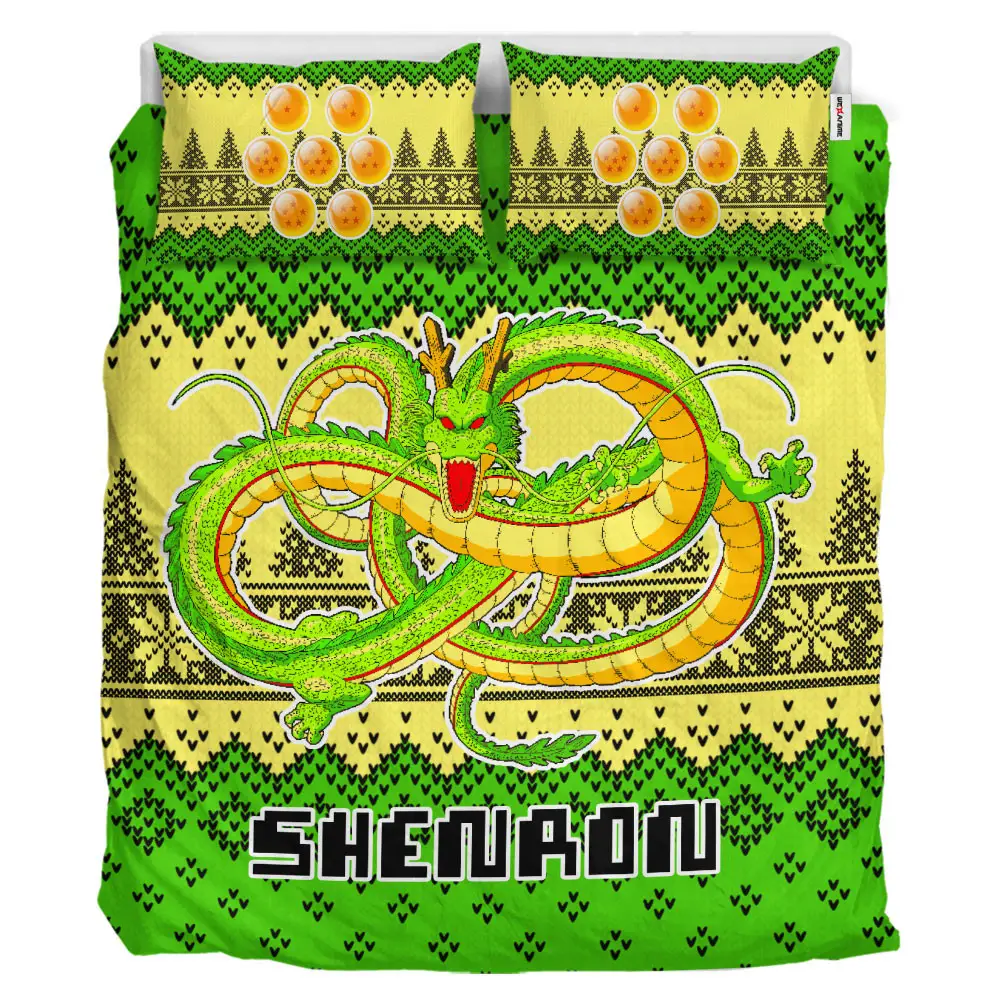 Shenron Xmas Polyester Duvet Cover Set