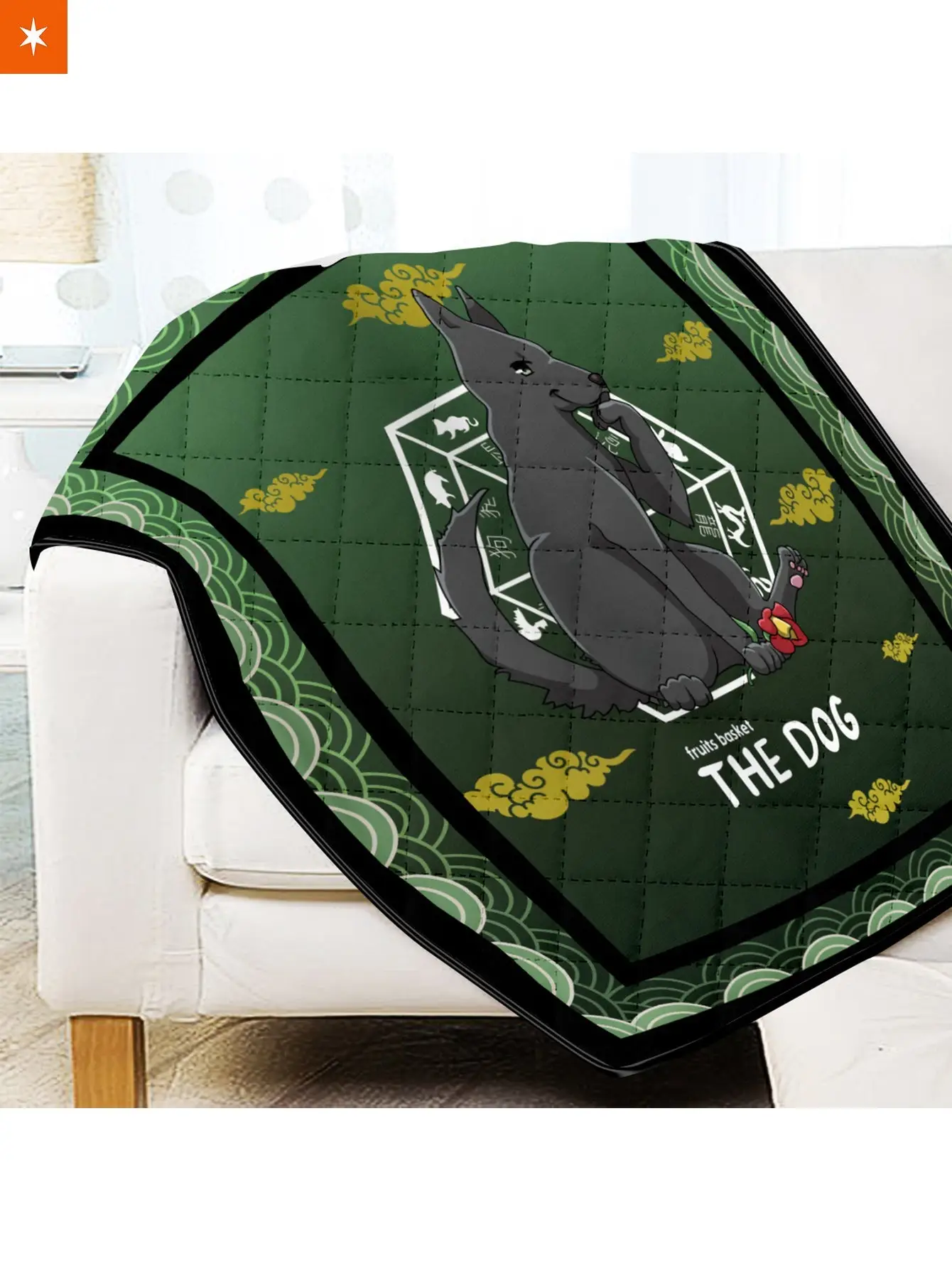 Shigure the Dog Quilt Blanket