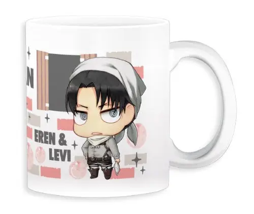 Shingeki no Kyojin - Levi - Eren Yeager - Mug - Cleaning ver. (Gift)