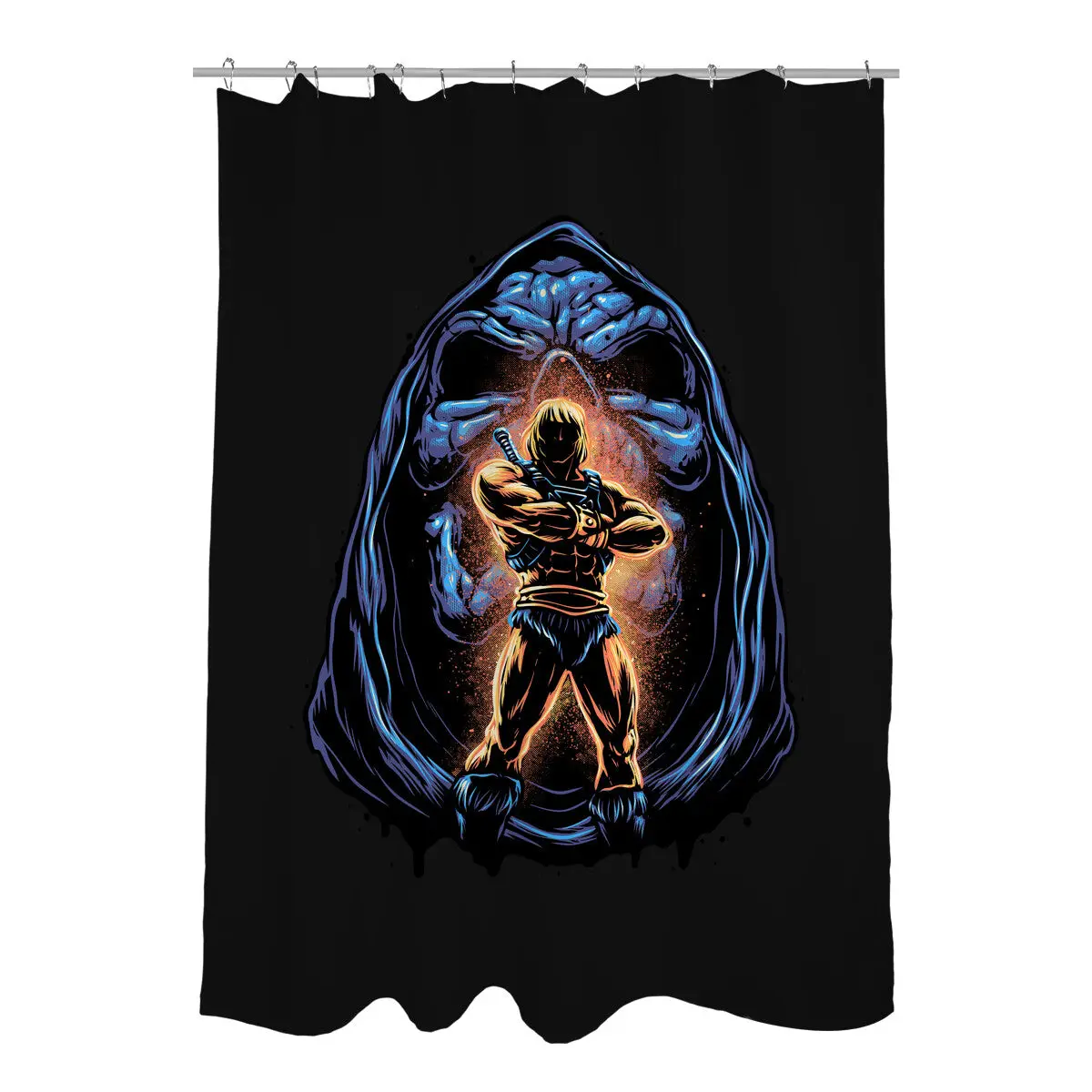 Shining Aura Of Power Shower Curtains