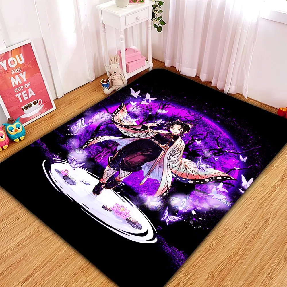 Shinobu Demon Slayer Moonlight Rectangular Area Rug