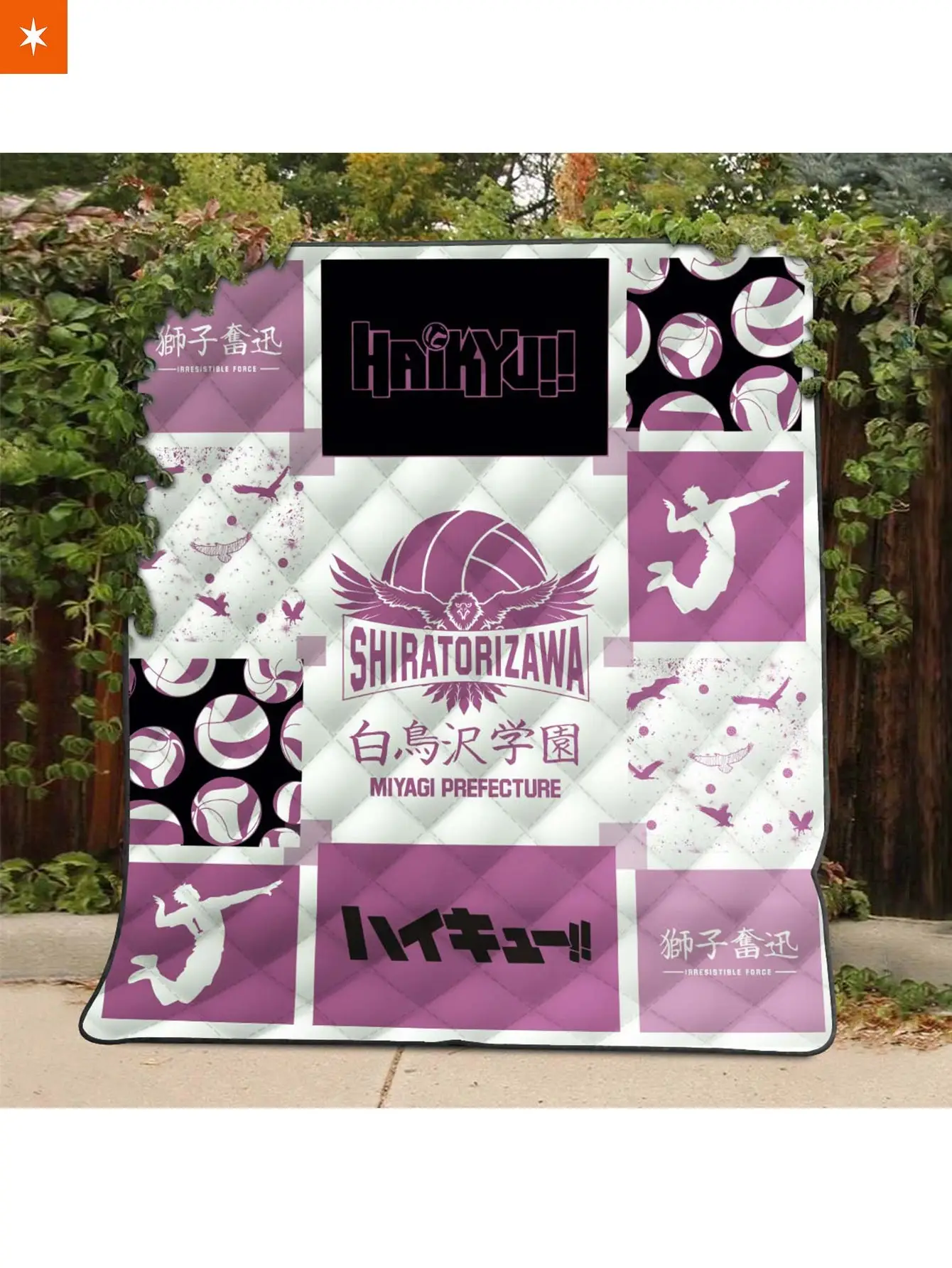 Shiratorizawa Cozy Quilt Blanket