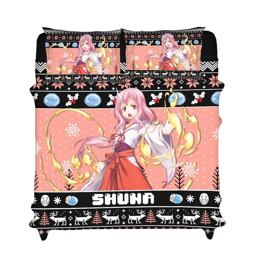 Shuna Xmas Bedding Set Bed Room Home Decor For Anime Fans