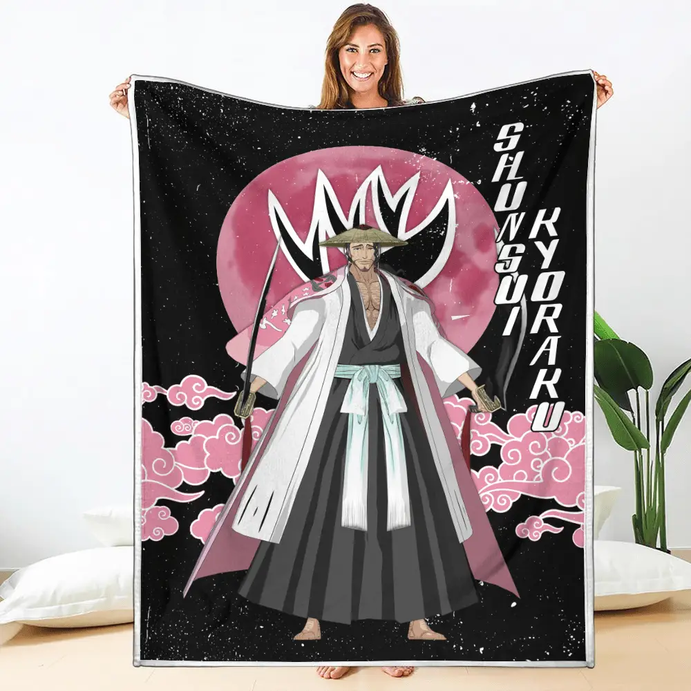 Shunsui Kyoraku Blanket Moon Style Custom Bleach Anime