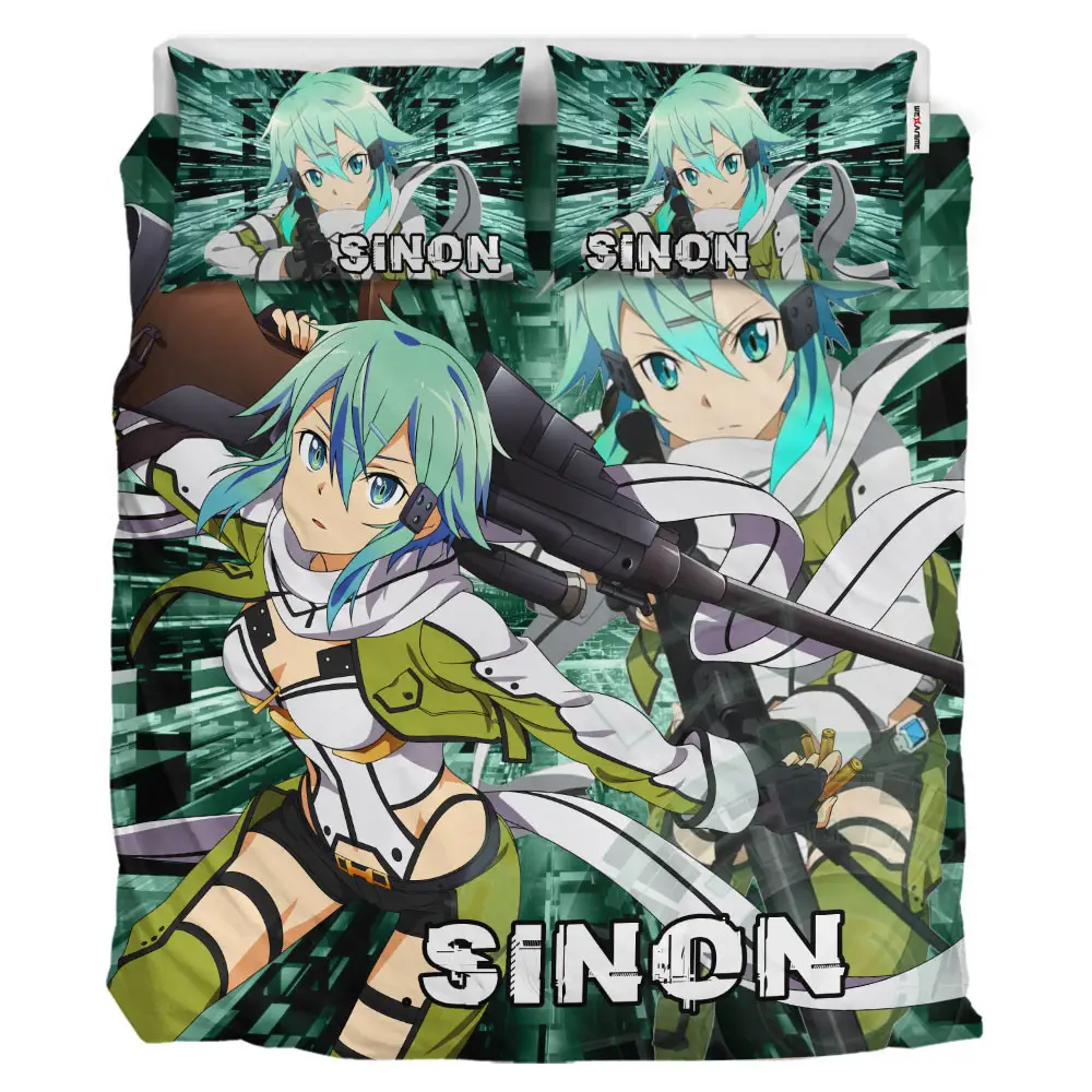 Sinon Custom Anime Bedding Set