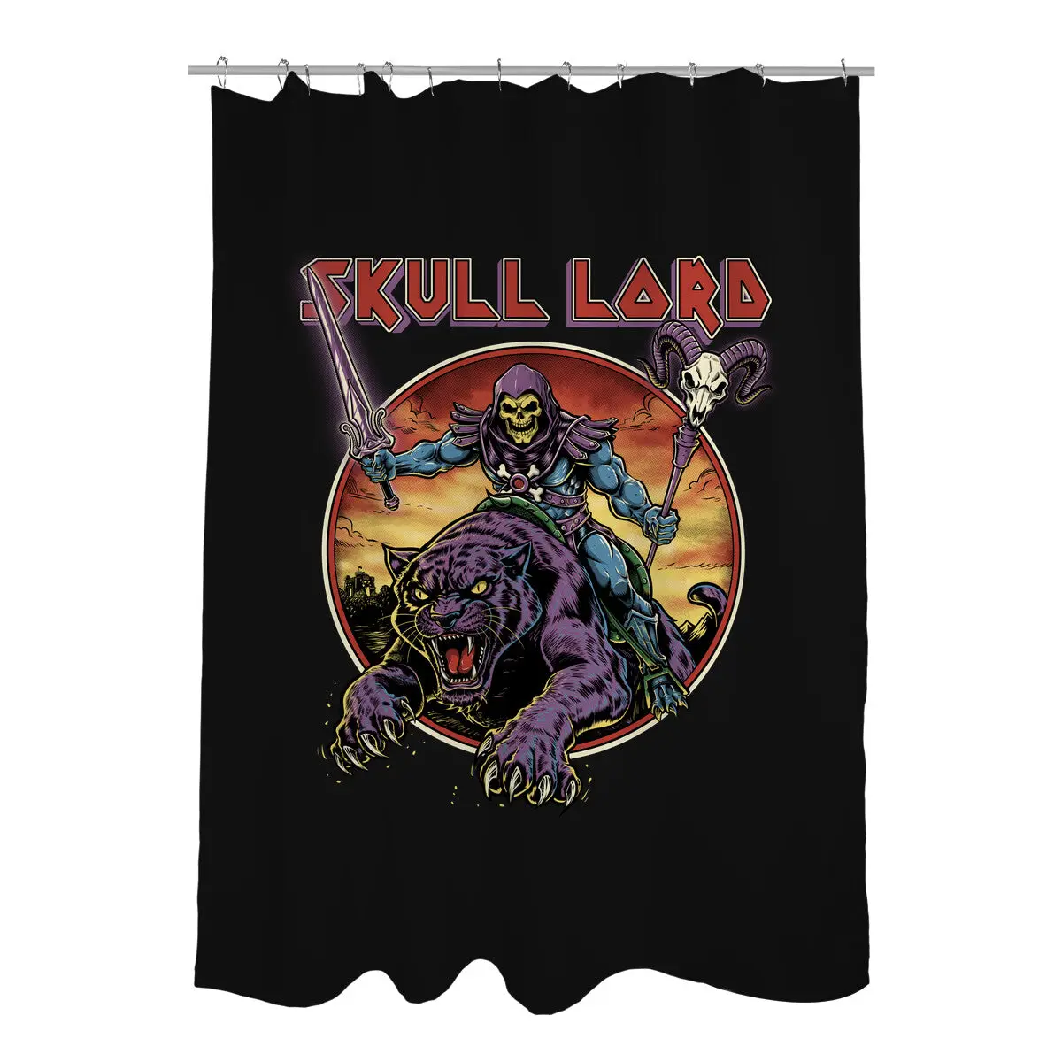 Skull Lord Shower Curtains