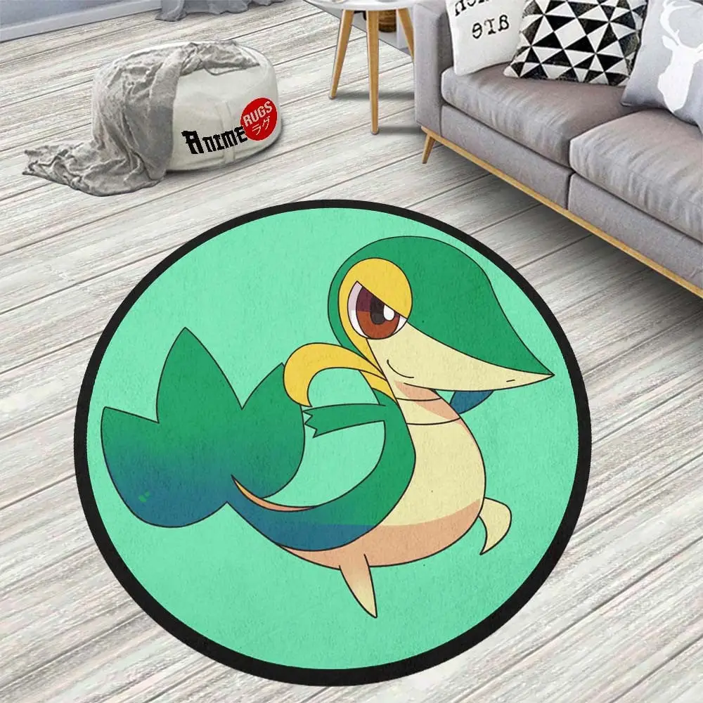 Snivy Round Rug Custom