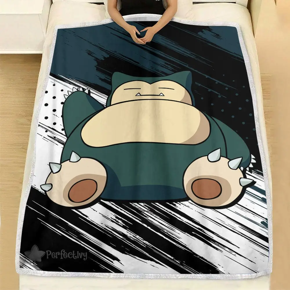 Snorlax Blanket Custom Anime