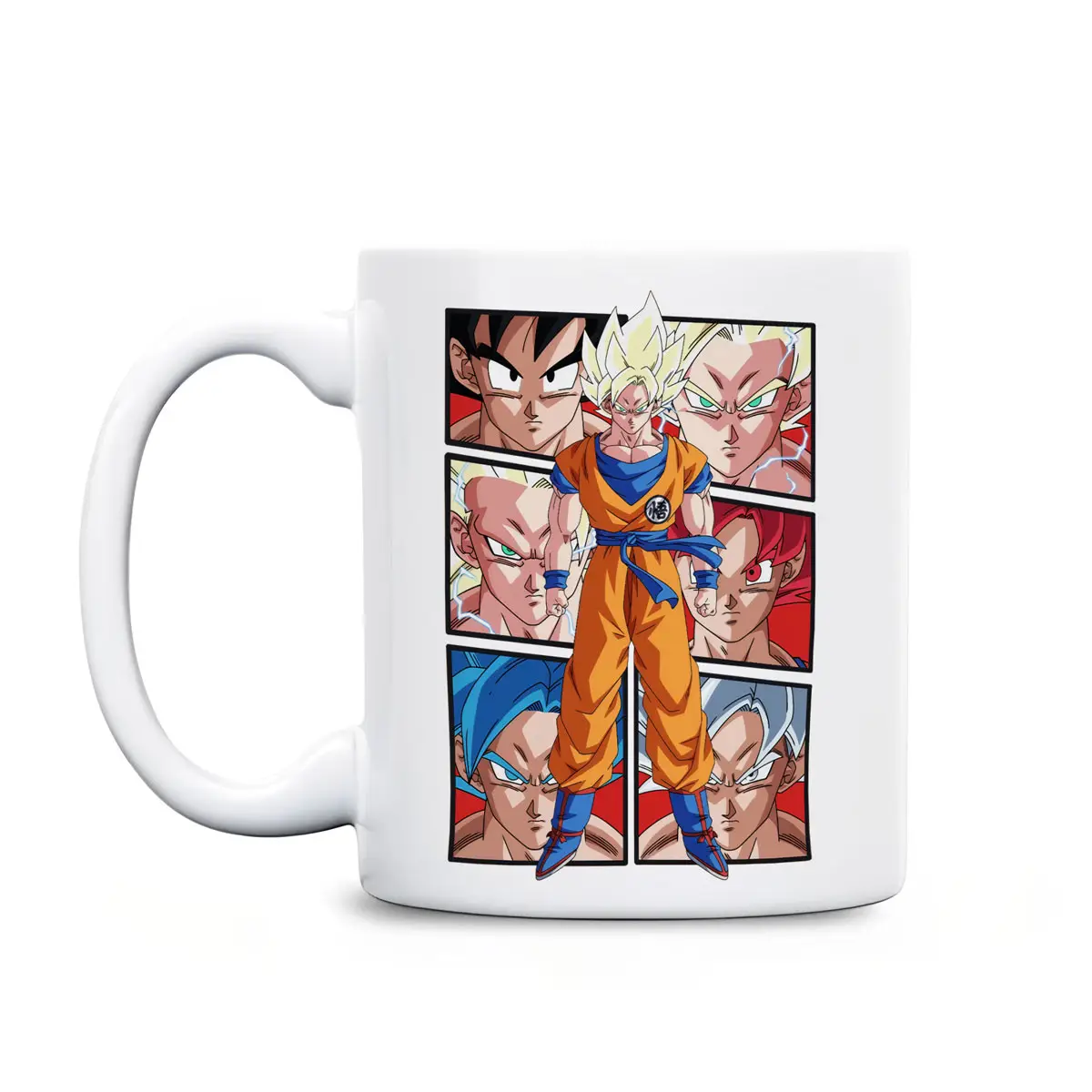 Son Goku Saiyan Forms Evolution Mug DBZ