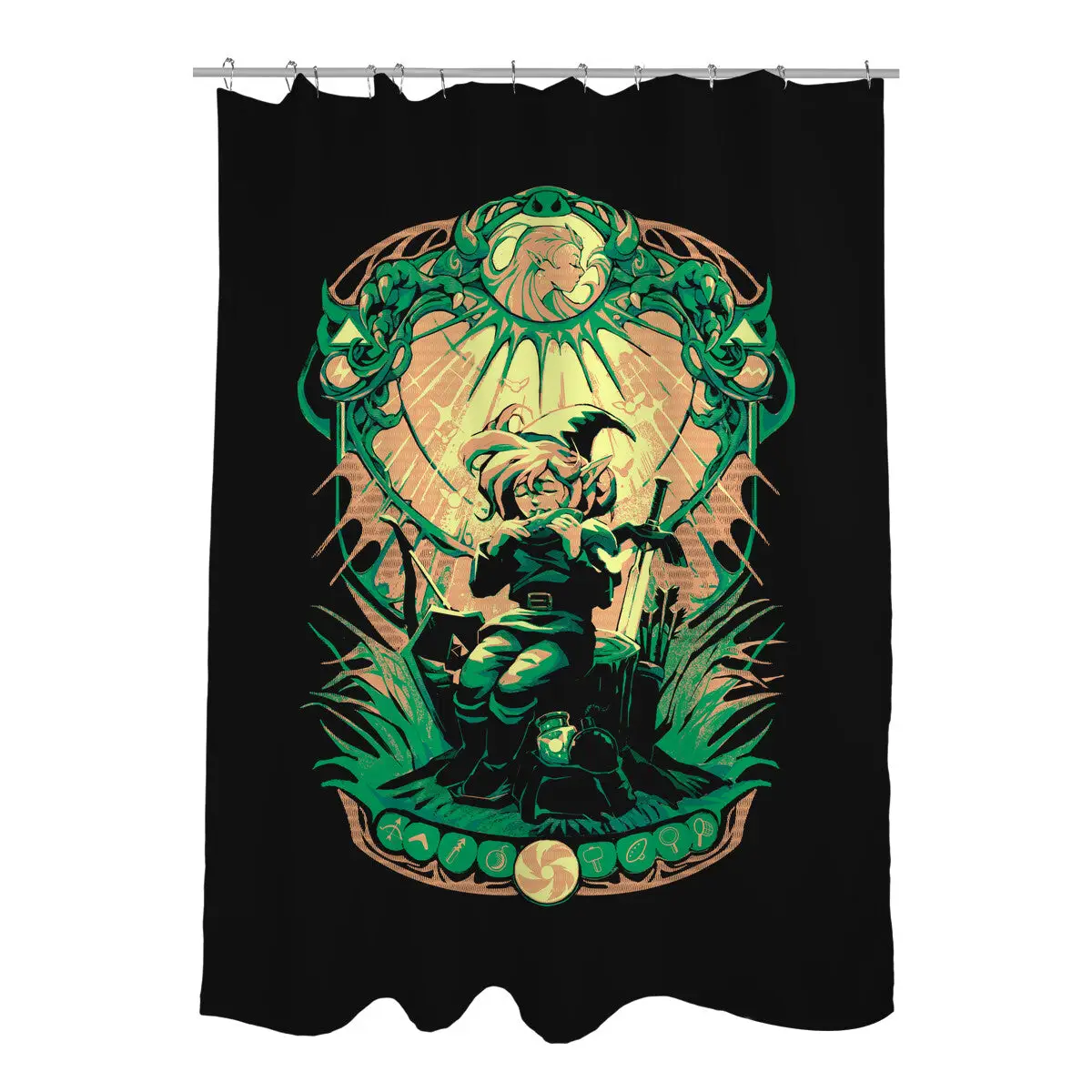 Song Of Solitude Shower Curtains