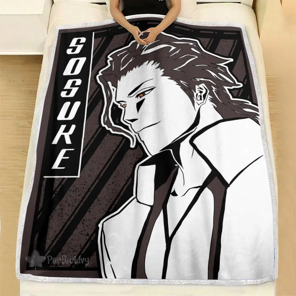 Sosuke Aizen Blanket Custom Bleach Anime