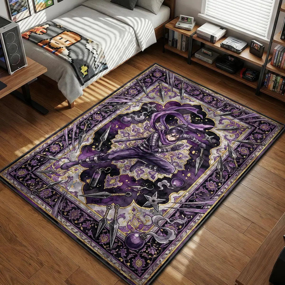 Speed-o'-Sound Sonic Ninja Strike Rug - One Punch Man Chair Mat