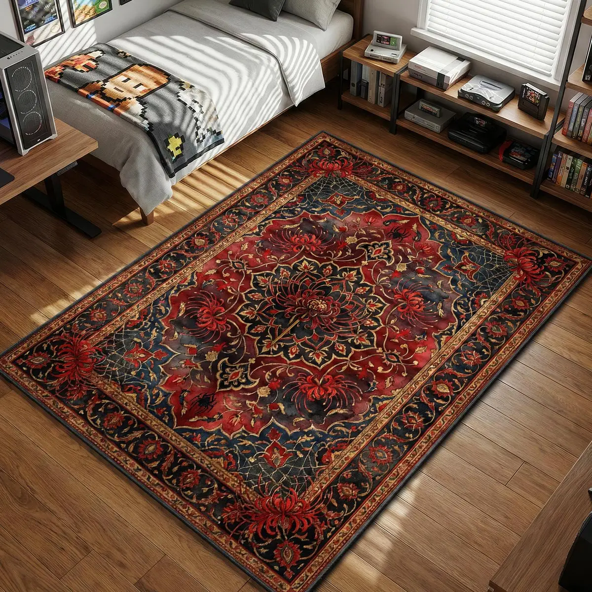 Spider Lily Gothic Rug - Tokyo Ghoul Chair Mat
