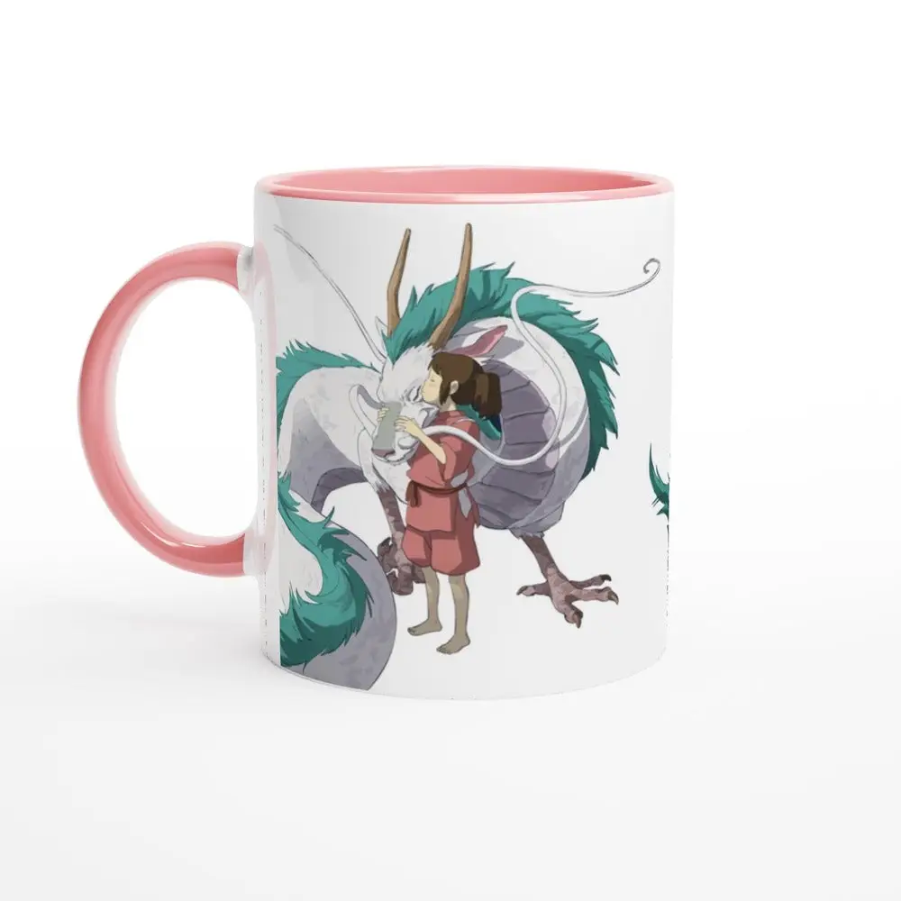 Spirited Away Mug, Chihiro and Haku Dragon Reunion, Studio Ghibli Fan Art Gift