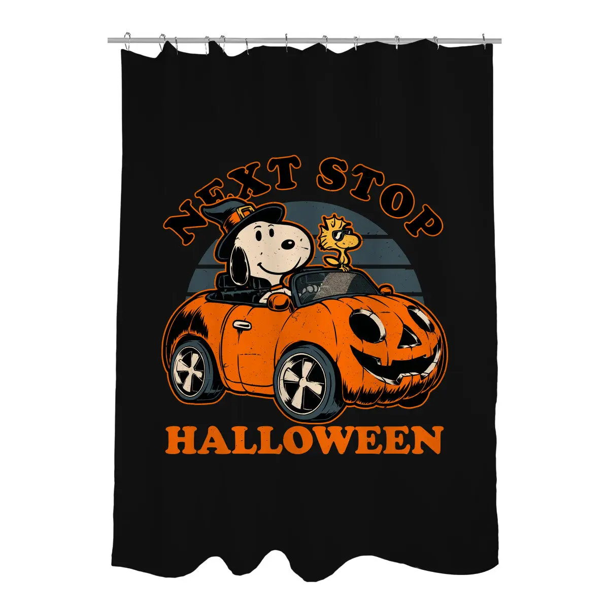 Spooky Beagle Car Shower Curtains