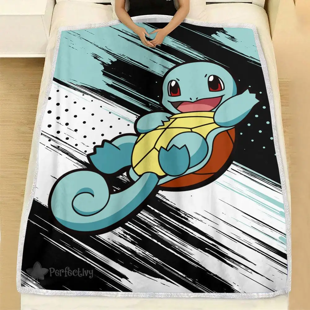 Squirtle Blanket Custom Anime