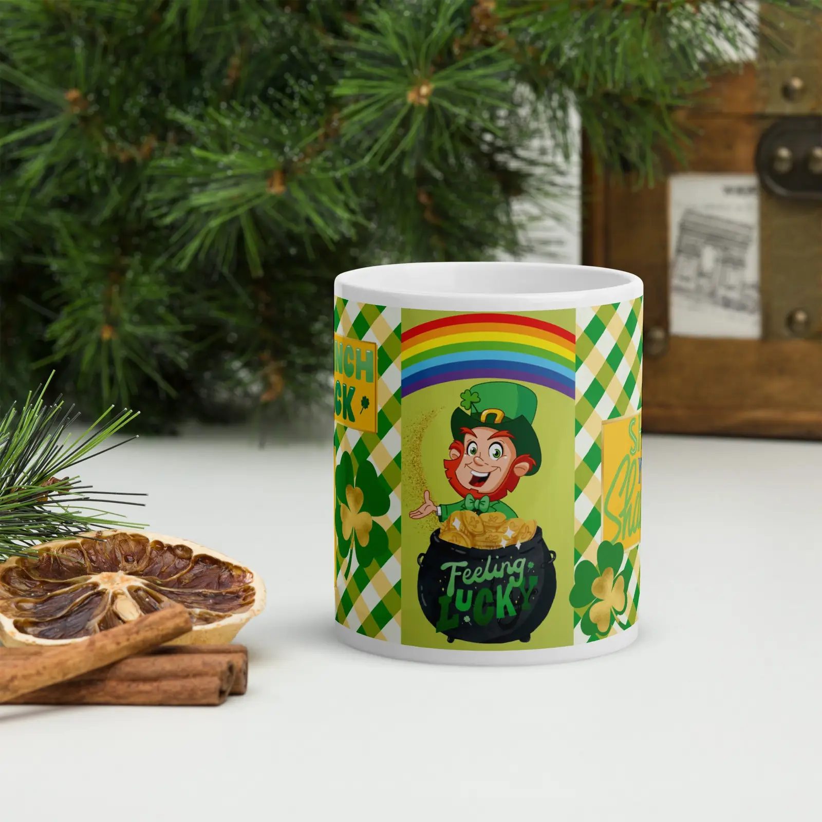 St. Patrick's Day Shamrock Irish Lucky Classic Ceramic Mug: Specialized Design