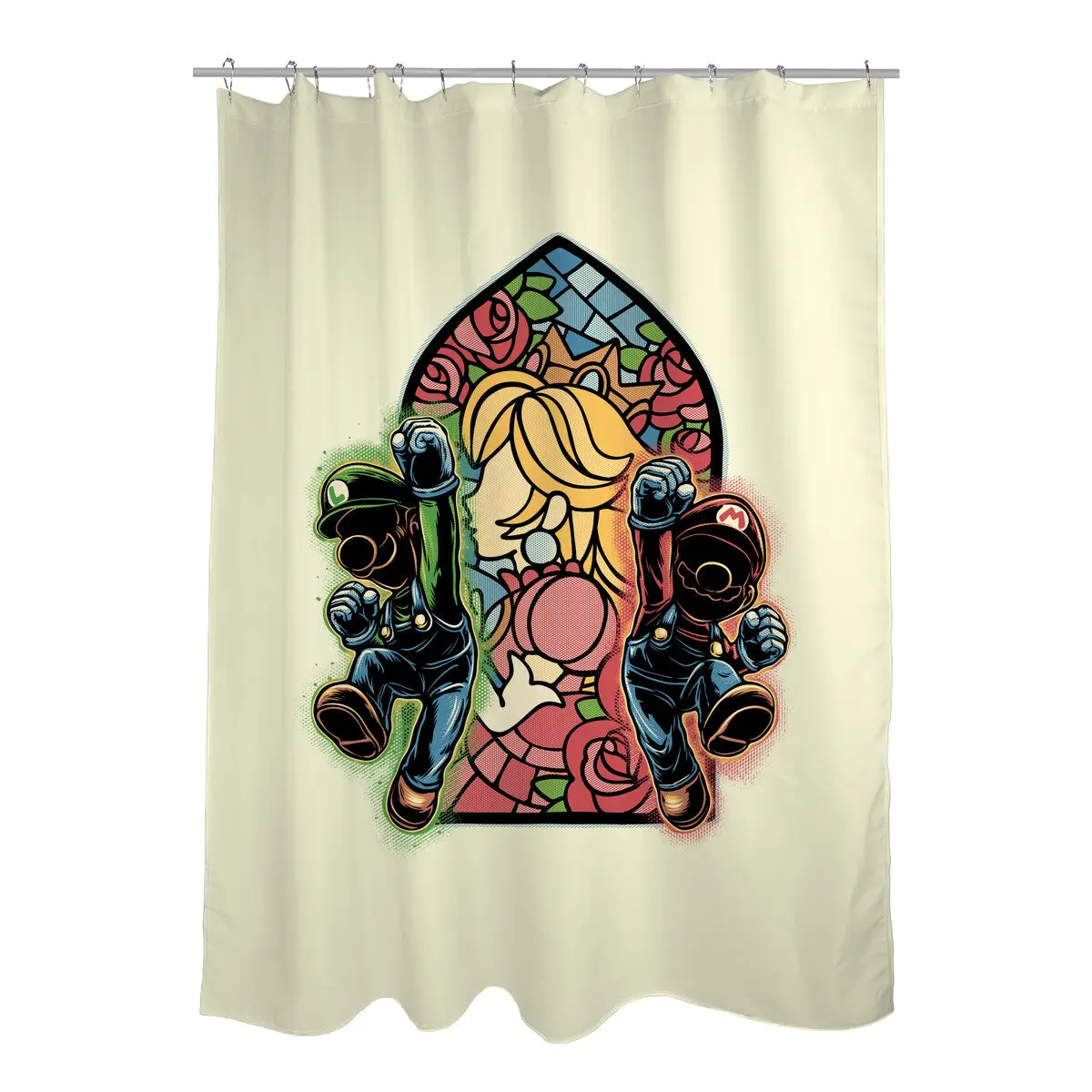 Stained Glass Of Hope Shower Curtains