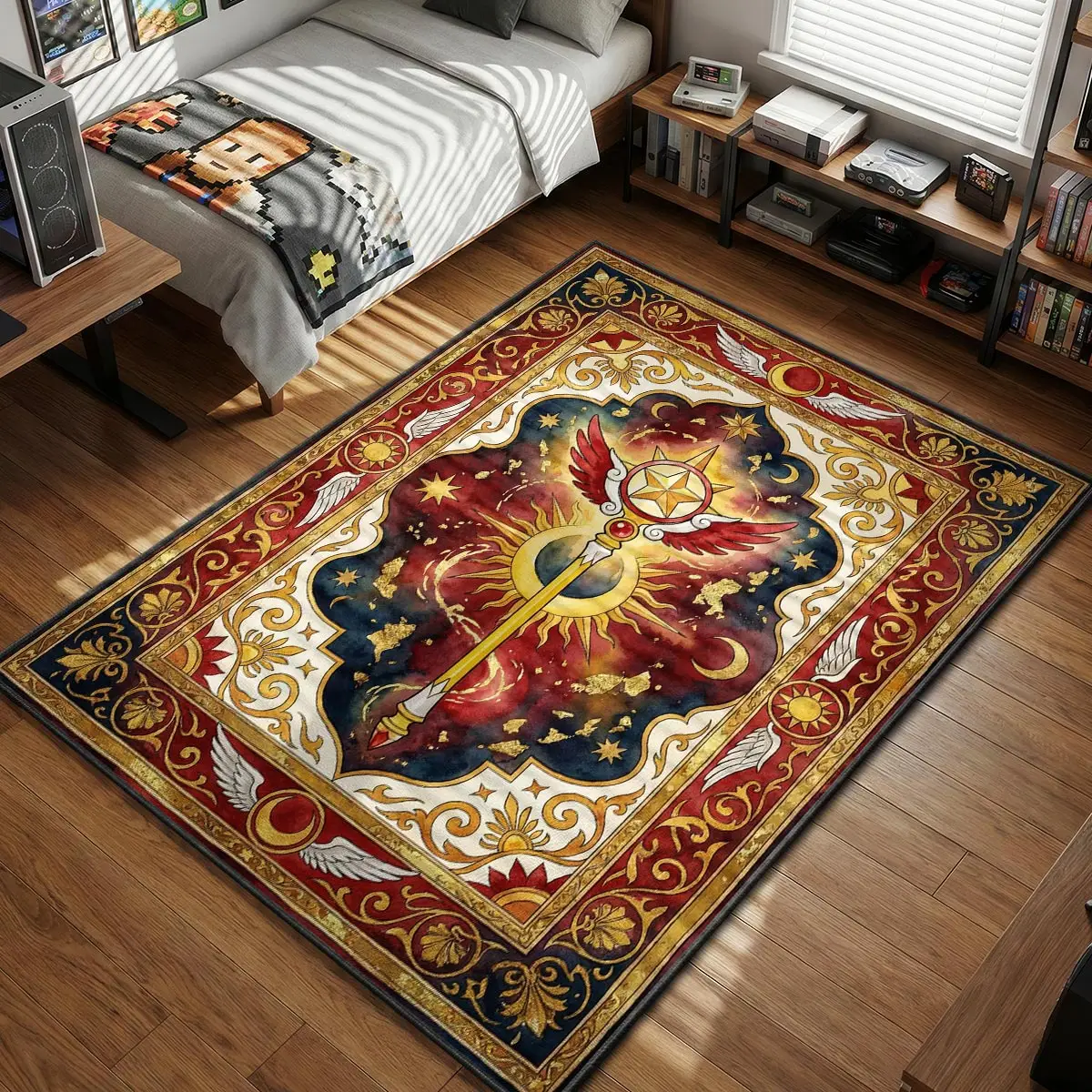 Star Wand Artifact Rug - Cardcaptor Sakura Chair Mat