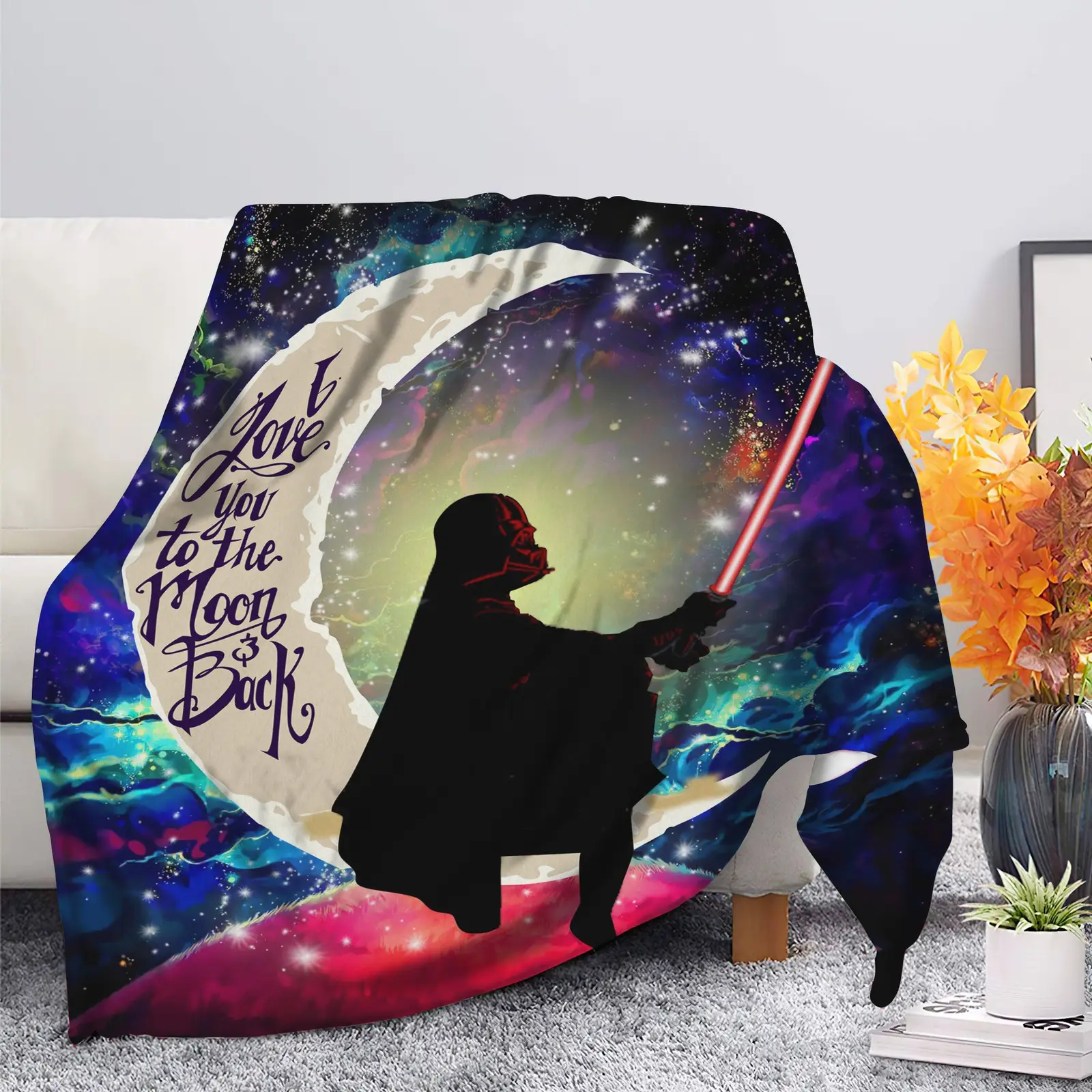 Star War Love You To The Moon Galaxy Blanket