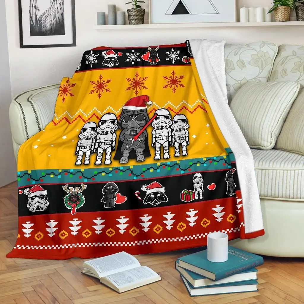 Star Wars Yellow Christmas Blanket Amazing Gift Idea
