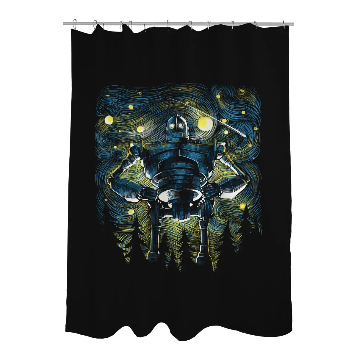 Starry Giant Shower Curtains