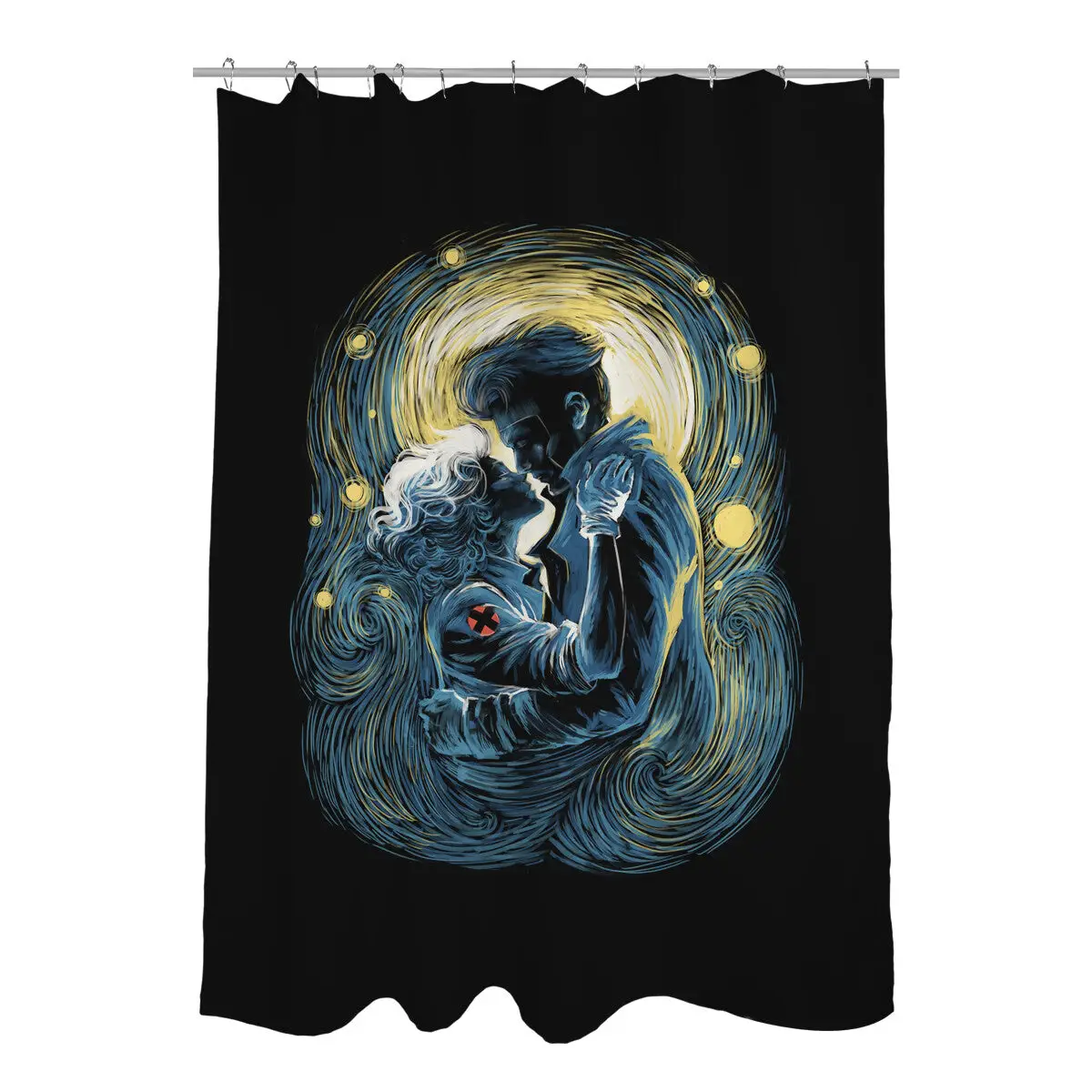 Starry Love Shower Curtains