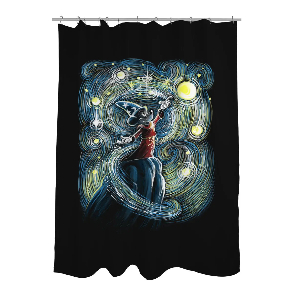 Starry Magic Shower Curtains