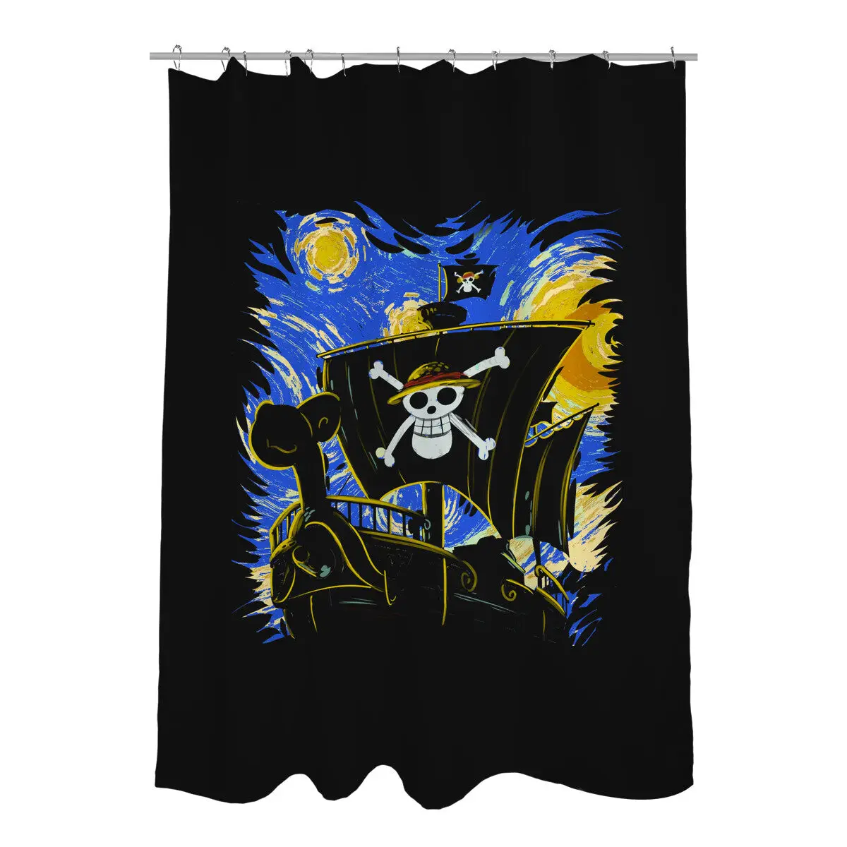 Starry Night Merry Shower Curtains