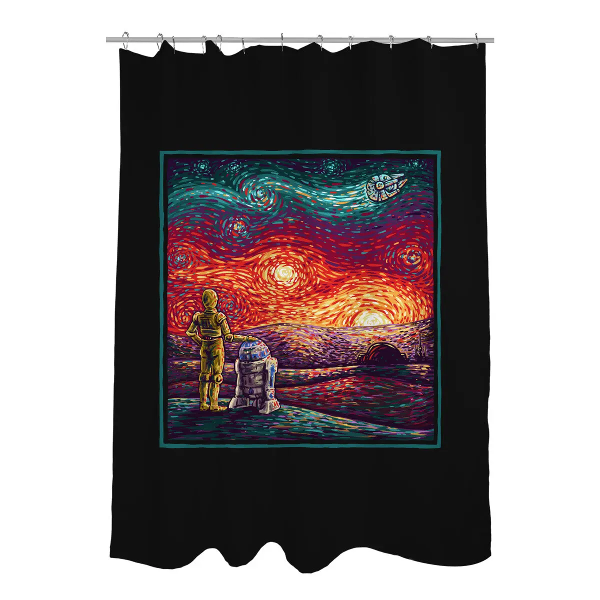Starry Sunsets Shower Curtains