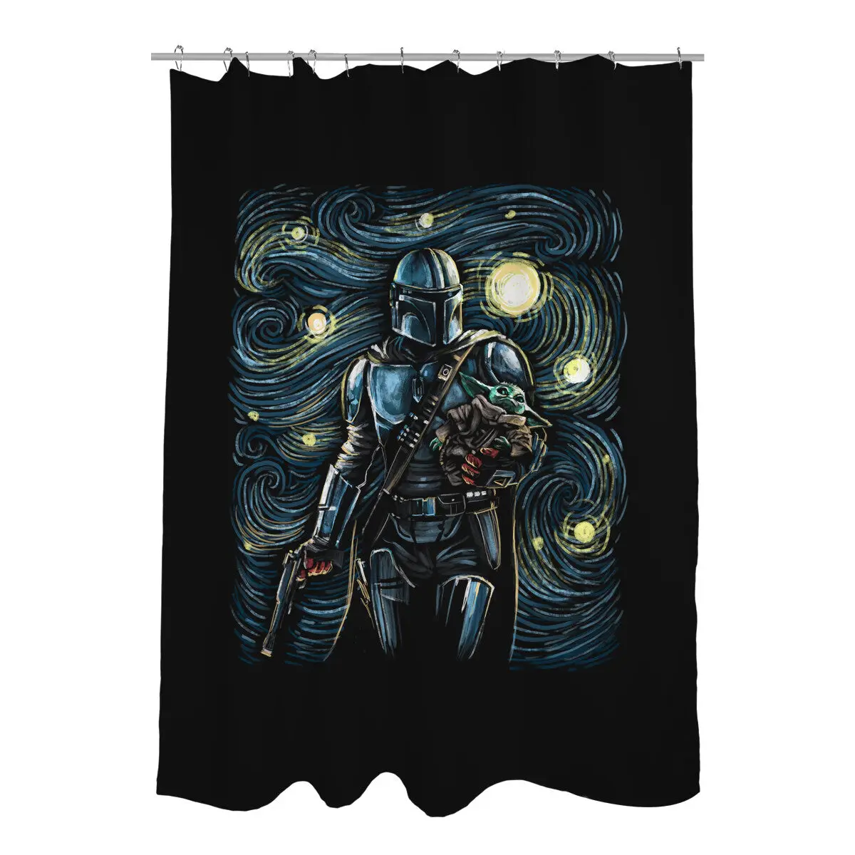 Starry Way Shower Curtains