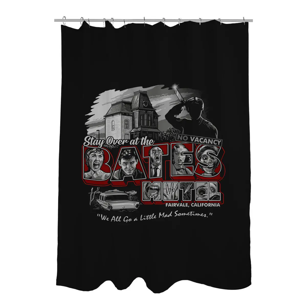 Stay At The Bates Shower Curtains