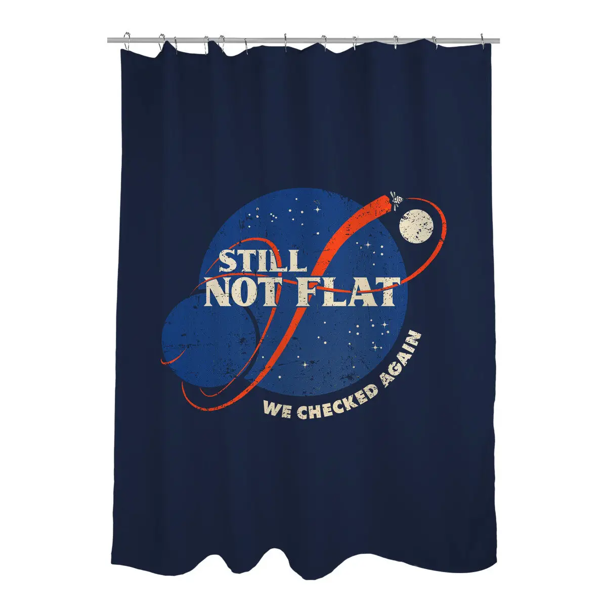 Still Not Flat Shower Curtains
