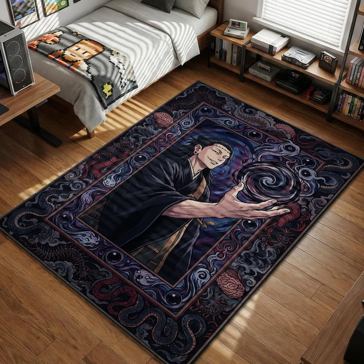 Suguru Geto Cursed Spirit Manipulation Rug - Jujutsu Kaisen Chair Mat
