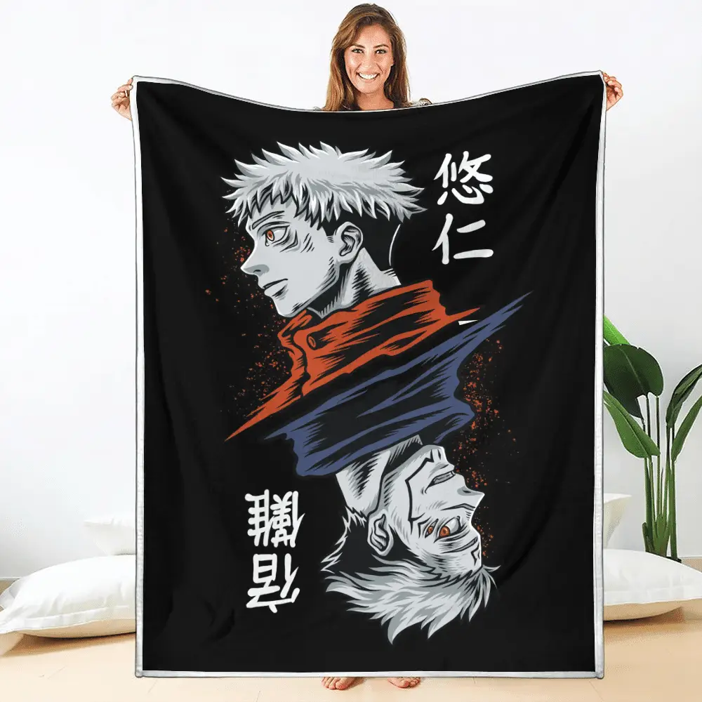 Sukuna and Yuji Itadori Blanket Custom Anime