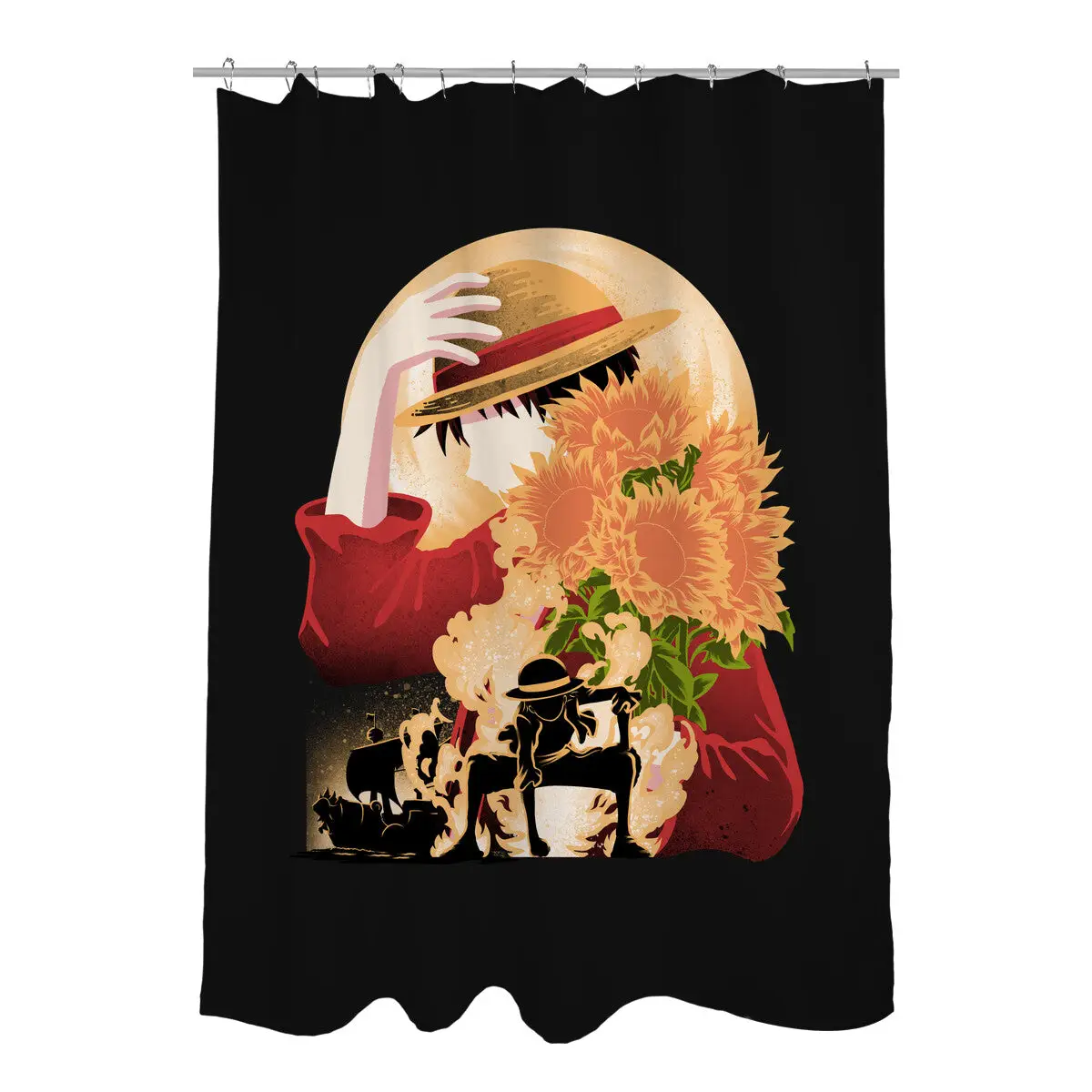 Sun Flower Pirate Shower Curtains